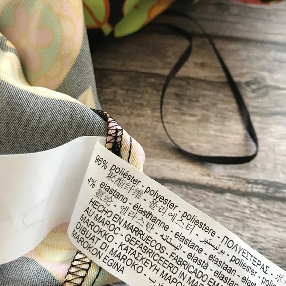 ZARA Mini Bodycon Floral Paisley Dress Bell Sleeve Cutout Multicolor - Picture 9 of 9